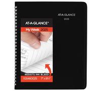 AT-A-GLANCE 2025 Planner, Weekly & Monthly, 7" x 8-3/4", Medium, Executive, DayMinder, Black (G5460025)