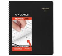 AT-A-GLANCE 2026 Appointment Book Planner, Weekly, 7" x 8.75", Medium, Quarter-Hourly, Black (709510526)