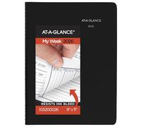 AT-A-GLANCE 2026 Appointment Book Planner, Weekly, 8" x 11", Large, Quarter-Hourly, DayMinder, Black (G5200026)