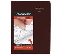 AT-A-GLANCE 2026 Appointment Book Planner, Weekly, 8" x 11", Large, Quarter-Hourly, DayMinder, Burgundy (G5201426)