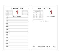 AT-A-GLANCE 2026 Desk Calendar Refill, Daily, 3.5" x 6", Standard, Loose-Leaf (E0175026)