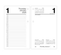 AT-A-GLANCE 2026 Desk Calendar Refill, Daily, 3.5" x 6", Standard, Loose-Leaf (E7175026)