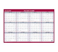 AT-A-GLANCE 2026 Erasable Calendar, Dry Erase Wall Planner, 36" x 24", Large, Vertical-Horizontal, Reversible (PM26B2826)