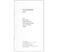 AT-A-GLANCE 2026 Monthly Planner Refill for 70-064, 3-1/2" x 6", Pocket Size (709061026)