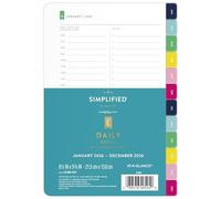 AT-A-GLANCE 2026 Planner Refill, Simplified by Emily Ley, Daily, 5.5" x 8.5", Desk Size, One Page Per Day Refill (EL100-4311-26)