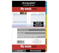 AT-A-GLANCE 2026 Planner Refill, Weekly & Monthly, 5.5" x 8.5", Desk Size 4, Loose-Leaf, Zenscapes (281-285Y-26)