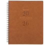 AT-A-GLANCE 2026 Planner, Weekly & Monthly, 8.5" x 11", Large, Signature, Distressed Brown (YP9050926)
