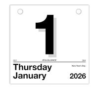 AT-A-GLANCE 2026 “Today Is” Daily Wall Calendar Refill, 6" x 6", Small (K15026)