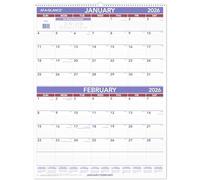 AT-A-GLANCE 2026 Wall Calendar, 22" x 29", Large, 2-Month Reference (PM92826)