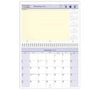 AT-A-GLANCE 2026 Wall & Desk Calendar, Monthly, 11" x 8", Small, Daily Blocks 1.25” x 1.25”, QuickNotes (PM502826)