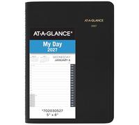 AT-A-GLANCE 2027 Appointment Book Planner, Daily, 5" x 8", 24-Hour, Black (702030527)