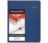 AT-A-GLANCE 2027 Appointment Book Planner, Weekly, 8.25" x 11", Blue (709402027)