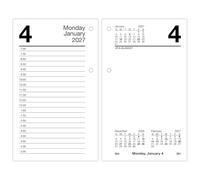 AT-A-GLANCE 2027 Desk Calendar Refill for E1700 Base, Daily Desk Pad Refill, 3.5" x 6", Standard, Loose-Leaf (E7175027)