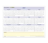 AT-A-GLANCE 2027 Erasable Calendar, Dry Erase Wall Planner, 16" x 12", Reversible, QuickNotes (PM550B2827)