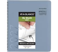 AT-A-GLANCE 2027 Planner, Monthly, 9" x 11", Contemporary, Slate Blue (70250X2027)