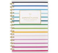AT-A-GLANCE 2027 Planner, Simplified by Emily Ley, Weekly & Monthly, 5.5" x 8.5", Happy Stripe (EL57-200-27)