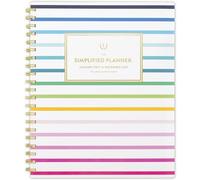 AT-A-GLANCE 2027 Planner, Simplified by Emily Ley, Weekly & Monthly, 8.5" x 11", Happy Stripe (EL57-905-27)