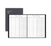 AT-A-GLANCE 8058005 Recycled Visitor Register Book, Black, 8 1/2 x 11