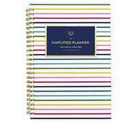 AT-A-GLANCE Academic Planner 2021-2022, Simplified by Emily Ley for AT-A-GLANCE Weekly & Monthly Planner, 5-1/2" x 8-1/2", Small, for School, Teacher, Student, Thin Happy Stripe (EL60-200A)