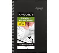AT-A-GLANCE Academic Planner 2026-2027, Monthly, 8" x 12", 14-Month, DayMinder, Black (AY200)