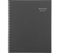 AT-A-GLANCE Planner 2025-2026 Academic, Monthly, 8-1/2" x 11", Large, Monthly Tabs, Flexible Cover, DayMinder, Charcoal (AYC47045)
