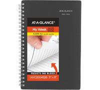 AT-A-GLANCE Planner 2025-2026 Academic, Weekly & Monthly, 5" x 8", Small, Monthly Tabs, Flexible Cover, DayMinder, Charcoal (AYC20045)