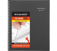 AT-A-GLANCE Planner 2025-2026 Academic, Weekly & Monthly Appointment Book, 8-1/2" x 11", Large, DayMinder, Charcoal (AYC52045)