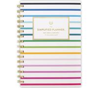 AT-A-GLANCE Planner 2026-2027 Weekly & Monthly Academic 12-Month July-June, 5-1/2" x 8-1/2", Simplified by Emily Ley, Happy Stripe (EL49-200A)