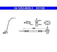 ATE 24.1253-0030.3 Brake hose