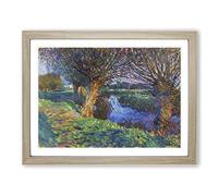 At Calcot By John Singer Sargent Classic Painting Framed Print | A4 Oak Framed Wall Art | Ready to Hang | Classic Historical Picture | Living Room Bedroom Lounge Office