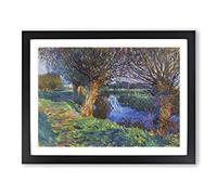 At Calcot By John Singer Sargent Classic Painting Framed Wall Art Print, Ready to Hang Picture for Living Room Bedroom Home Office Décor, Black A4 (34 x 25 cm)