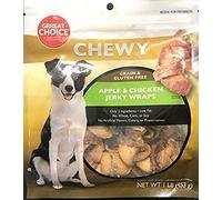 at Choice Chewy Grain & Gluten Free & Apple & Chicken Jerky WrapsDog Toy Ball
