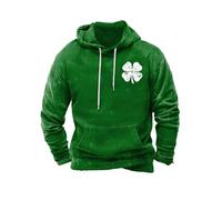 At Day T Shirt Kids 3d Printed Hoodies Men St. Pat's Day Sweatshirt Oversized Lightweight Big And Tall Sweatshirt With Pockets Mens Designer Jumpers New Mens Designer Tops (G,XXL)