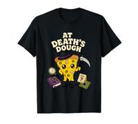 AT Death's Dough Funny Pizza Pun Spooky Cute Value Graphic T-Shirt