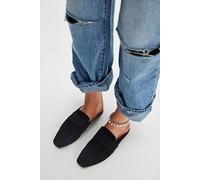 At Ease Embossed Loafers at Free People in Black Suede, Size: US 7.5 - female