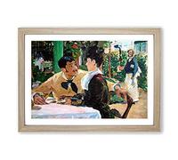 At Father Lathuille by Edouard Manet Framed Print | A2 Oak Framed Wall Art | Ready to Hang | Modern Nature Picture | Living Room Bedroom Lounge Office