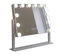 At Home Comforts Hollywood Wall Mount Makeup Mirror Vanity With 12 LED Bulb Lights, 3 Lighting Modes, Landscape Table Top Touch Screen Design, Bluetooth Connectivity