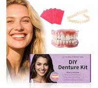 at-Home DIY Denture Kit: Full Set of Upper & Lower False Teeth for DIY Smile Transformation-ZZ6