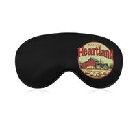 at Home in The Heartland Cute Sleep Mask for Women Men Light Blocking Eye Shade Cover with Adjustable Elastic Strap