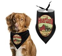At Home in The Heartland Printed Dog Bandanas Adjustable Triangle Pet Scarf Washable Puppy Bibs Kerchief