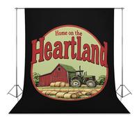 At Home in The Heartland Reusable Photography Backdrops Light Backdrop Cover for Easter Halloween Birthday Parties