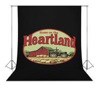 At Home in The Heartland Reusable Photography Backdrops Light Backdrop Cover for Easter Halloween Birthday Parties