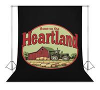 At Home in The Heartland Reusable Photography Backdrops Light Backdrop Cover for Easter Halloween Birthday Parties