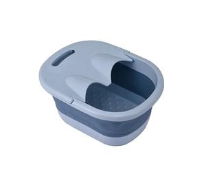 at Home Soak Feet in A Bucket and Pass Through The Lower Legs Massage in A Folding Foot Bath for Home(Light Blue)