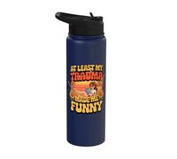 at Least My Trauma Made Me Funny Hammock Stainless Steel Insulated Water Bottle