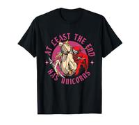 At Least the End Has Unicorns Skeleton Fantasy Unicorn Lover T-Shirt
