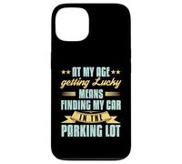 At My Age Getting Lucky Finding Car Funny Senior Retirement Case for iPhone 13