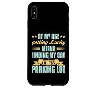 At My Age Getting Lucky Finding Car Funny Senior Retirement Case for iPhone XS Max