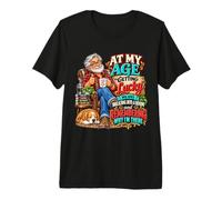 At My Age Getting Lucky Funny Senior Memory Humor Premium T-Shirt