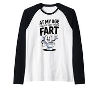 at My Age You Just Can't Trust A Fart Funny Men Women Raglan Baseball Tee